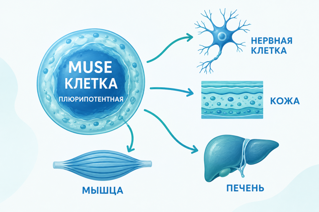 Источники получения MUSE-клеток Источники получения MUSE-клеток